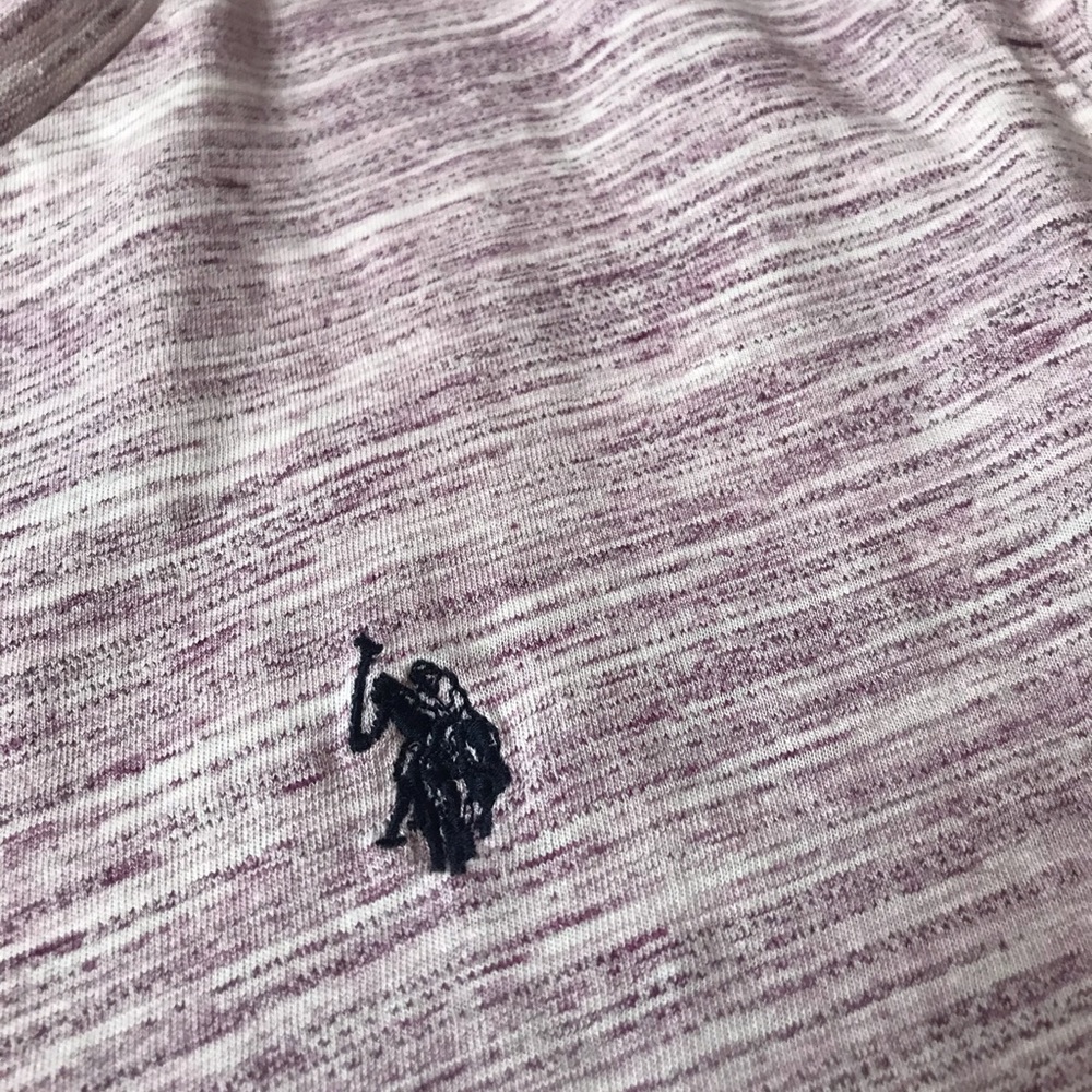 Polo Raspberry Heathered Tee - Picture 3 of 4